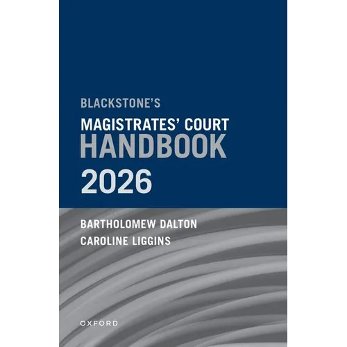 Blackstone's Magistrates' Court Handbook 2026
