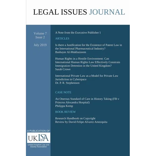 Legal Issues Journal 7(2) - Paperback