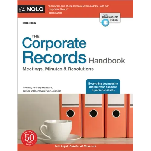The Corporate Records Handbook: Meetings, Minutes & Resolutions