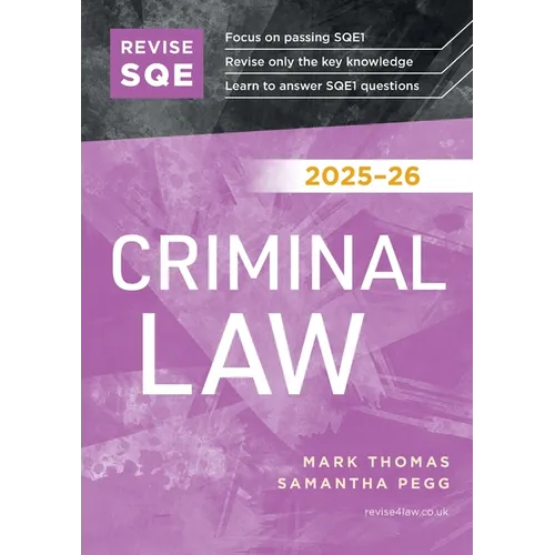 Revise SQE Criminal Law 2025-26
