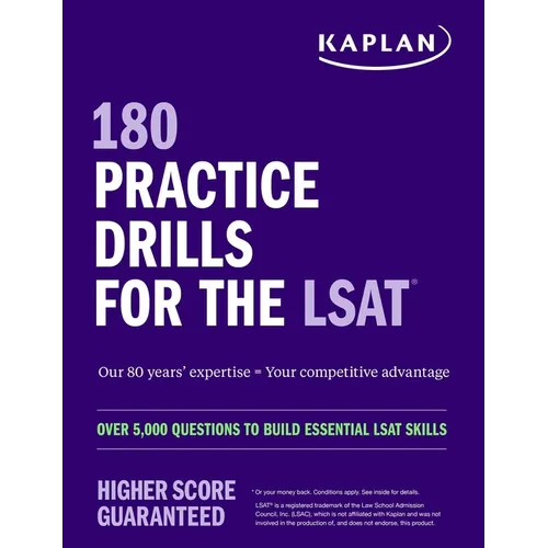 180 Practice Drills for the Lsat: Over 5,000 Questions to Build Essential LSAT Skills - Paperback
