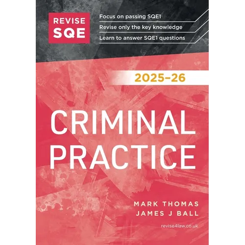 Revise SQE Criminal Practice 2025-26
